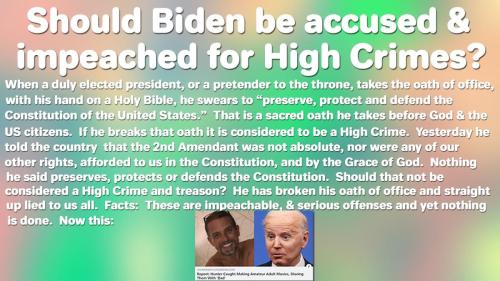 Biden and High Crimes