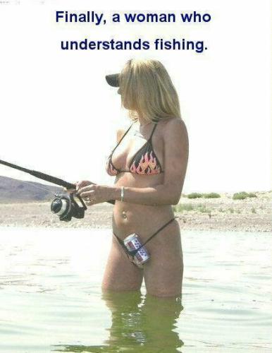 woman who understands fishing