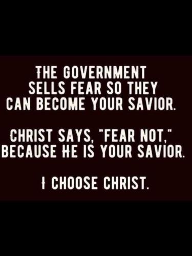 The Government sells fear