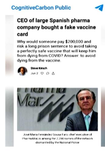 COVID ~CEO Fake Vaccine Card~