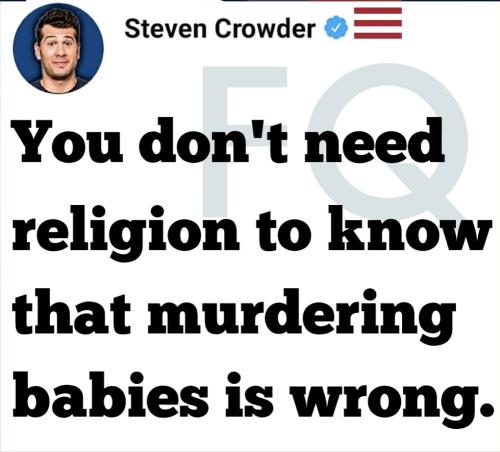 murderng babies is wrong