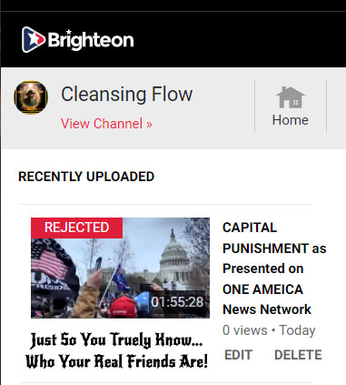 Another Brighteon Rejection