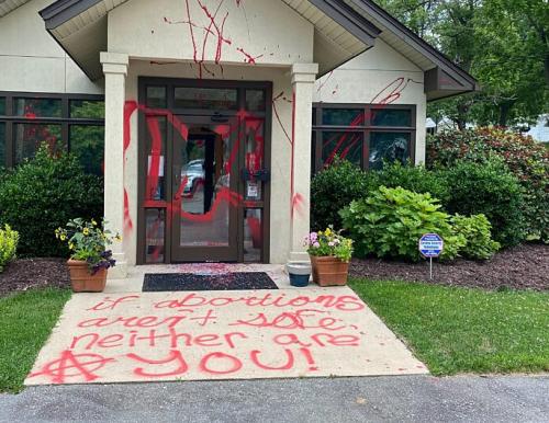 Pregnancy services vandalized