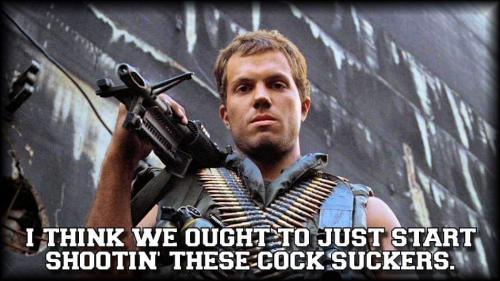 I think we ought to just start shooting these cock suckers