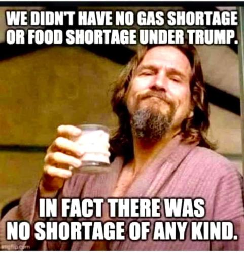 No shortage