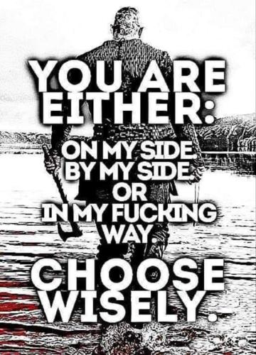 You are either on my side2