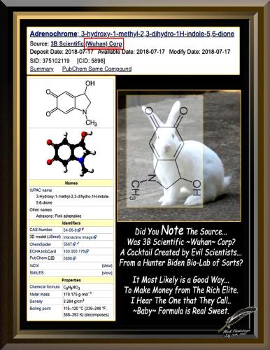 Adrenochrome ~The White Rabbit from Wuhan~