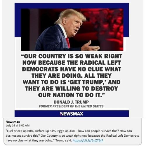 NEWSMAX radical left