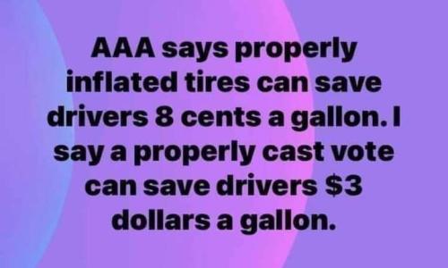 Gas prices - Based on voting properly