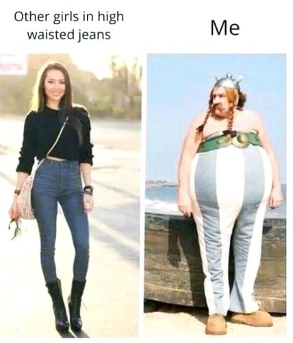 High Waisted jeans