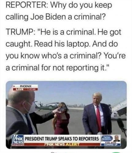 Biden a criminal