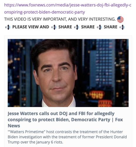DOJ & FBI political