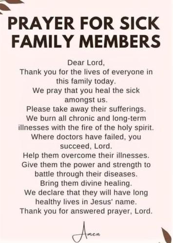 072922 - Prayer for sickness