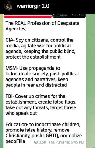 Deepstate agencies - Their real profession