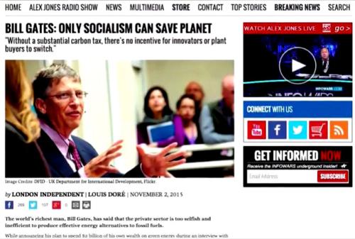 Bill Gates ~Only Socialism Can Save The Planet~