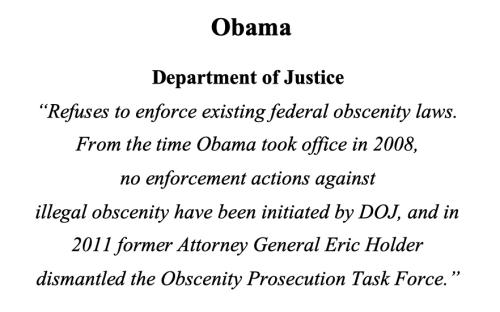 Obama obscenity laws