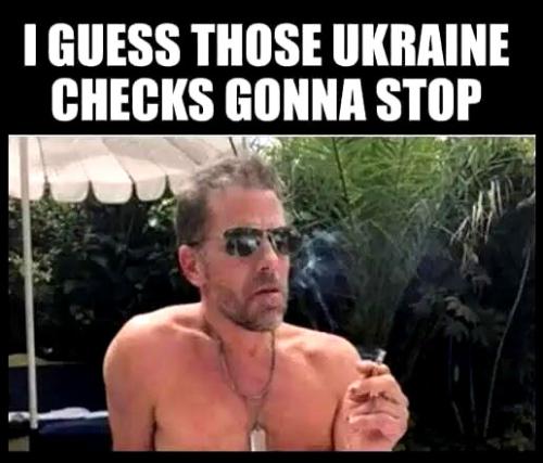Hunter Biden ~Guess The Ukraine Check Will Stop~