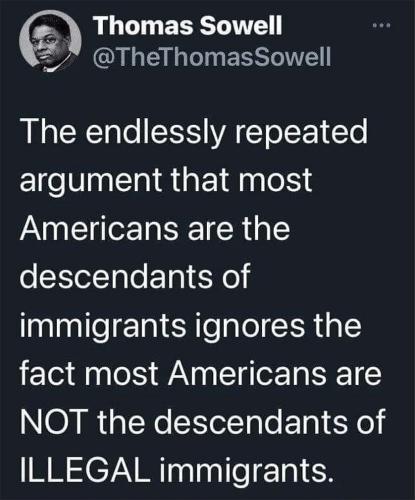 Sowell immigrants