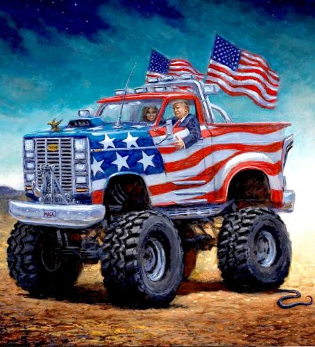 Trump's Going to Leave Tire Tracks