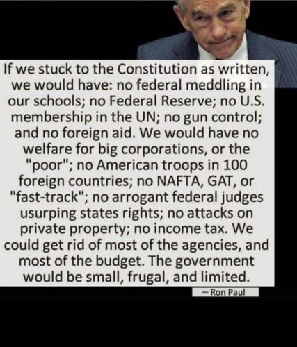 Ron Paul on Constitution