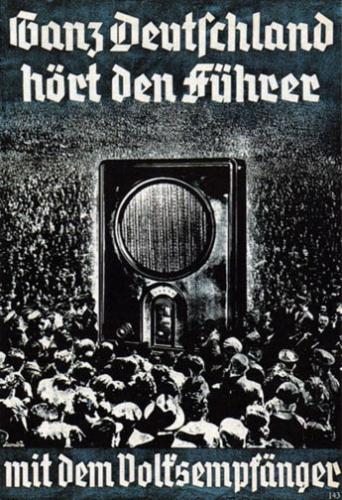 hitlers radio volksposter
