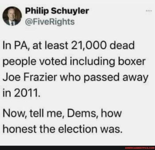 Joe Frazer voted