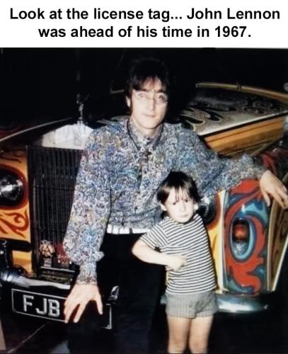 John Lennon plates