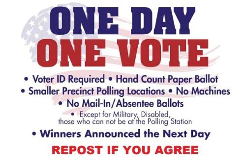 WE WANT THESE LAWS TO BE THE NEW LAWS FOR VOTING 2022-AND 2024