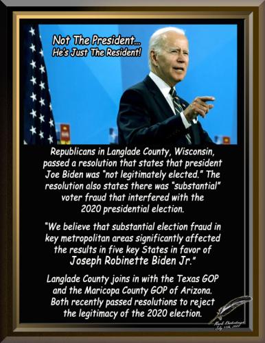 Biden ~Wisconsin Resolution~ ‘Not Legitimately Elected’
