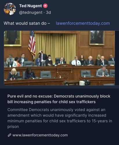 Dems unanimously evil