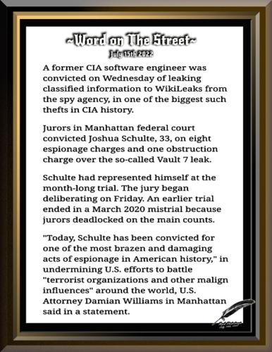 Word on The Street ~July 15th 2022~