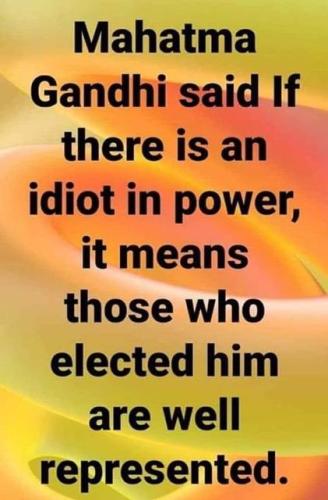 Idiot in power     (mail)