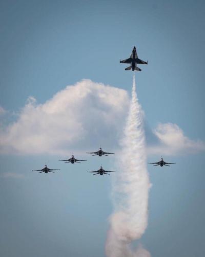 Thunderbird Missing Man Formation