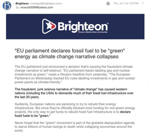 EU declares fossil fuels green