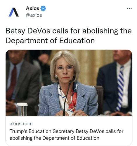 abolish Dept of Ed