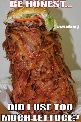 Bacon - Too much lettuce...