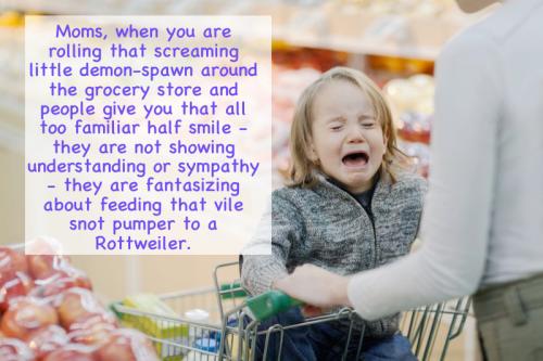 grocery cart tantrum