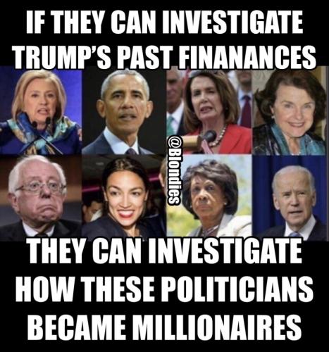 Politicians - Investigate how they became millionaires