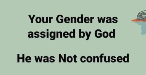 gender assigned by God