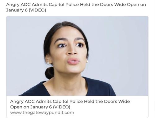 AOC police held doors open