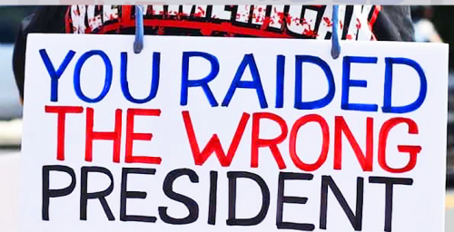 August 8, 2022 - you raided the wrong President and I'm not talking about former vp but also barry obamad