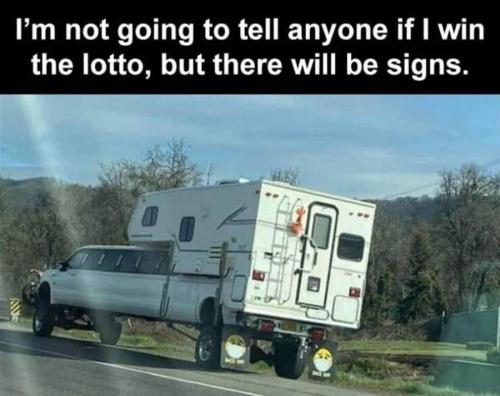 Lottery - Signs of winning