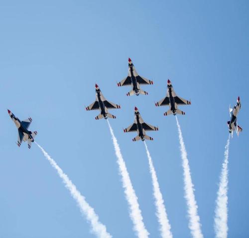 Thunderbirds in flight