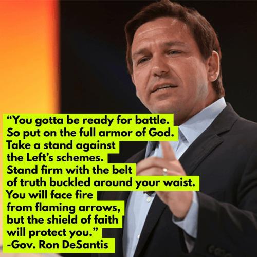 DeSantis the belt of faith