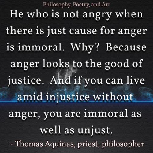 he who is not angry