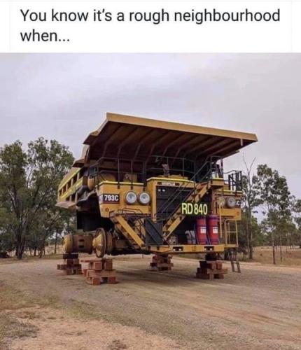 you know its a rough neighbourhood when