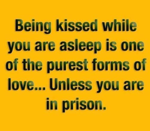being kissed while you are asleep
