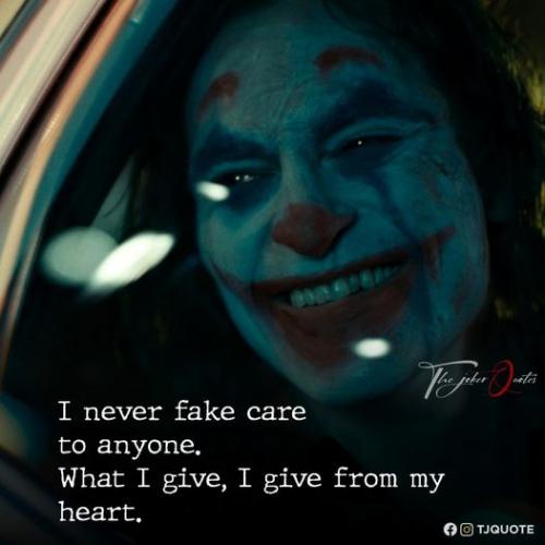 i never fake care about you