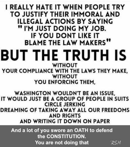 enforce illegal laws
