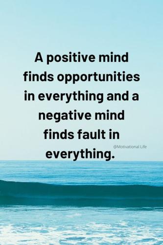 a positive mind